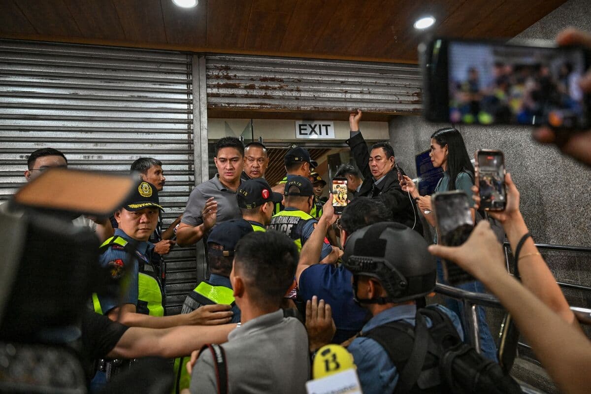 Marcos Says Government Not Involved as Gunshots Heard in Senate