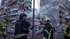 Massive Russian strikes across Ukraine leave one dead, officials say