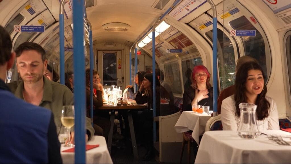 London's old double-decker buses and underground carriages get a second life