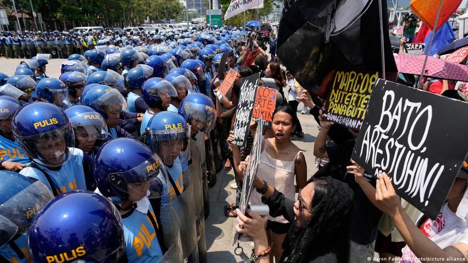 Gunshots heard at Philippine Senate as ICC arrest expected